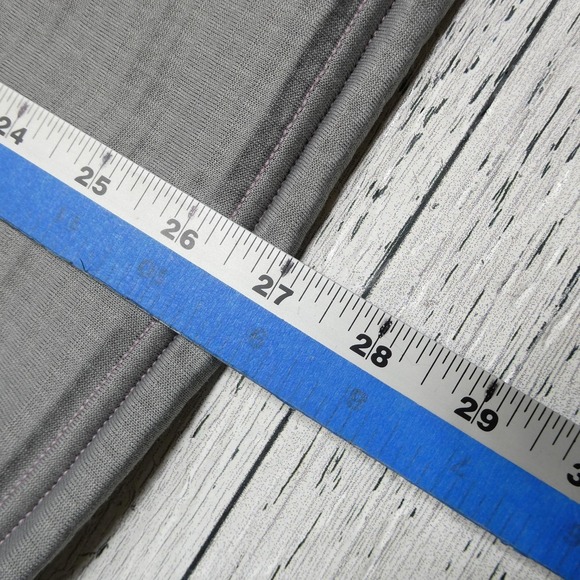 Cabela's Shirt Womens Large Gray Pink Polartec Power Dry Long Sleeve Thumbholes - Picture 7 of 8